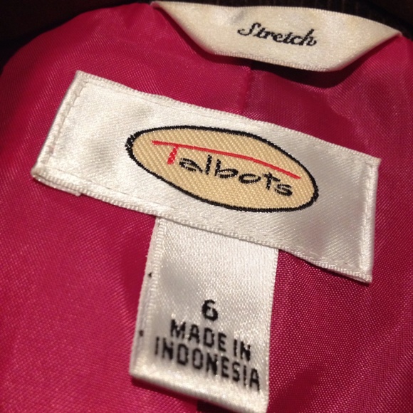 Talbots Brown Corduroy Blazer - Picture 3 of 3